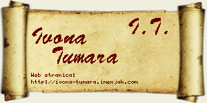 Ivona Tumara vizit kartica
